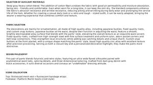 desc::croc-patchwork-straight-leg-streetwear-trousers-for-men-detail-img-2