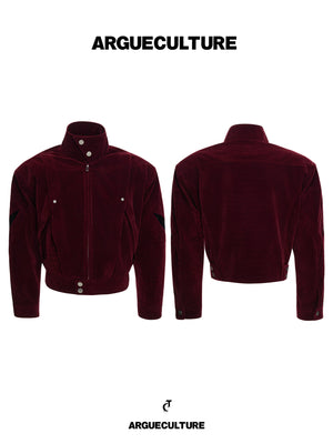 Crocodile-Embossed Cropped Contrast Zip Jacket - main image 2