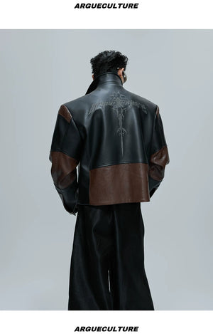 desc::cropped-crocodile-texture-spine-moto-jacket-detail-img-10