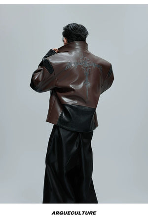 desc::cropped-crocodile-texture-spine-moto-jacket-detail-img-14