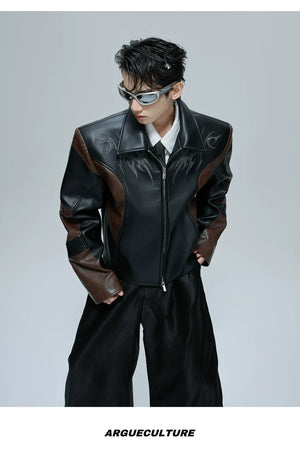desc::cropped-crocodile-texture-spine-moto-jacket-detail-img-8