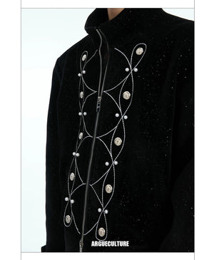 desc::cropped-metallic-button-shimmer-streetwear-jacket-detail-img-5