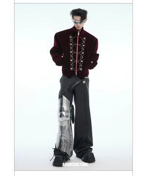 desc::cropped-metallic-button-shimmer-streetwear-jacket-detail-img-7