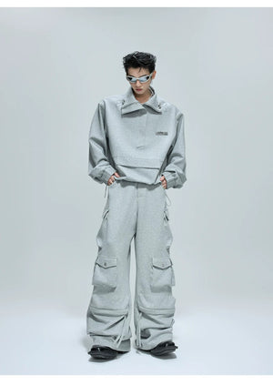 desc::cropped-stand-collar-zip-sweatshirt-cargo-pants-set-detail-img-12