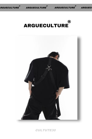 desc::cyberpunk-boxy-tee-metal-strap-padded-shoulder-shirt-detail-img-4