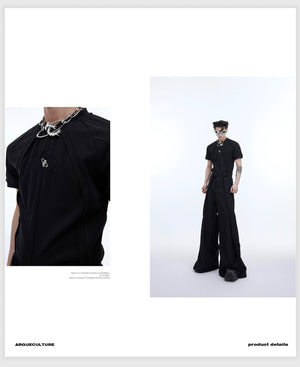 desc::deconstructed-3d-texture-slim-t-shirt-unisex-avant-garde-detail-img-7