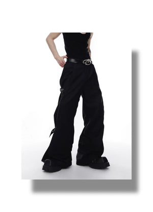desc::deconstructed-adjustable-strap-flare-pants-unisex-detail-img-2