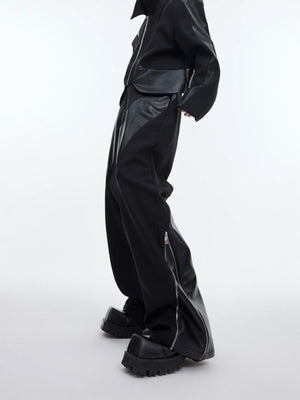 deconstructed-cropped-padded-shoulder-twill-jacket-black-pants