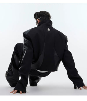 desc::deconstructed-cropped-padded-shoulder-twill-jacket-detail-img-18