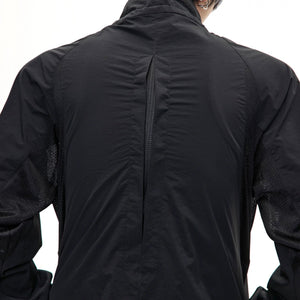 Close up of the UPF50+ cooling fabric and zipper detail