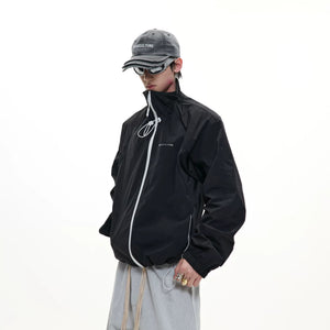 Back view showing breathable mesh panels and ribbed hem
