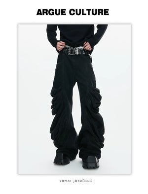 desc::deconstructed-curved-leg-stacked-denim-jeans-detail-img-6