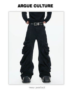 desc::deconstructed-curved-leg-stacked-denim-jeans-detail-img-7