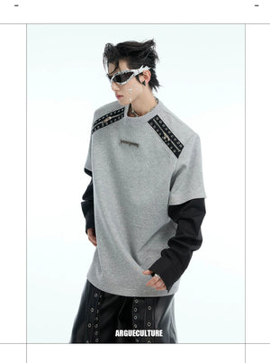 desc::deconstructed-detachable-sleeve-tee-patchwork-streetwear-shirt-detail-img-1