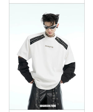 desc::deconstructed-detachable-sleeve-tee-patchwork-streetwear-shirt-detail-img-5