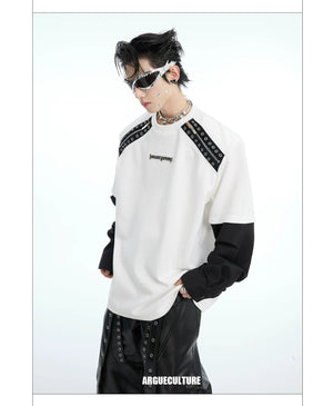 desc::deconstructed-detachable-sleeve-tee-patchwork-streetwear-shirt-detail-img-6