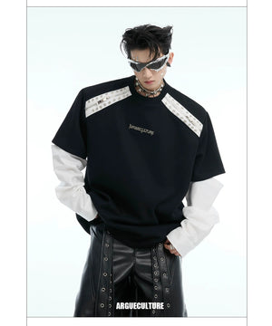 desc::deconstructed-detachable-sleeve-tee-patchwork-streetwear-shirt-detail-img-9