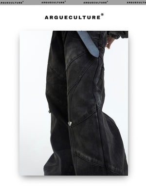 desc::deconstructed-distressed-denim-jacket-pants-set-men-detail-img-11