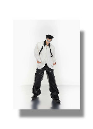 desc::deconstructed-double-layer-tie-shirt-loose-streetwear-detail-img-5