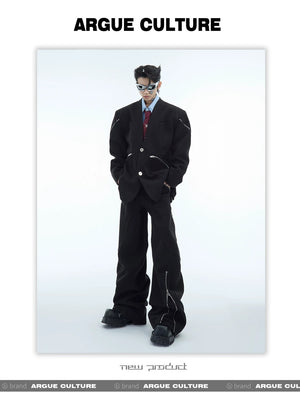 desc::deconstructed-double-zipper-collarless-blazer-mens-runway-jacket-detail-img-14