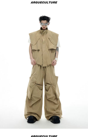 desc::deconstructed-drawstring-vest-loose-cargo-pants-set-detail-img-10
