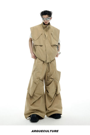 desc::deconstructed-drawstring-vest-loose-cargo-pants-set-detail-img-12