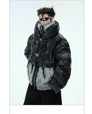 desc::deconstructed-faux-fur-padded-jacket-streetwear-detail-img-13