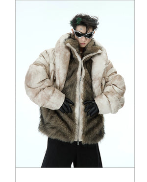 desc::deconstructed-faux-fur-padded-jacket-streetwear-detail-img-5