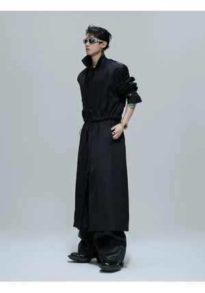 desc::deconstructed-faux-two-piece-long-trench-coat-detail-img-13