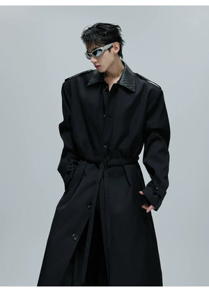 desc::deconstructed-faux-two-piece-long-trench-coat-detail-img-16