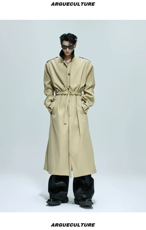 desc::deconstructed-faux-two-piece-long-trench-coat-detail-img-2