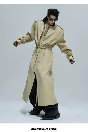 desc::deconstructed-faux-two-piece-long-trench-coat-detail-img-3