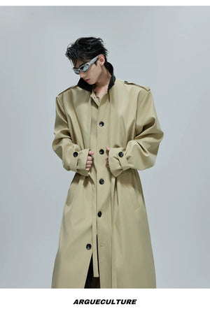 desc::deconstructed-faux-two-piece-long-trench-coat-detail-img-6