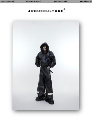 desc::deconstructed-hooded-faux-fur-leather-padded-jacket-detail-img-5
