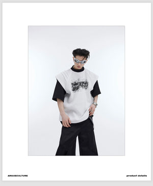 desc::deconstructed-ink-splatter-layered-tee-urban-streetwear-detail-img-2