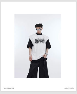 desc::deconstructed-ink-splatter-layered-tee-urban-streetwear-detail-img-4