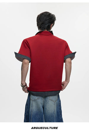 desc::deconstructed-layered-striped-polo-tee-for-men-detail-img-14