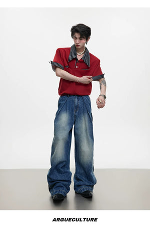 desc::deconstructed-layered-striped-polo-tee-for-men-detail-img-15