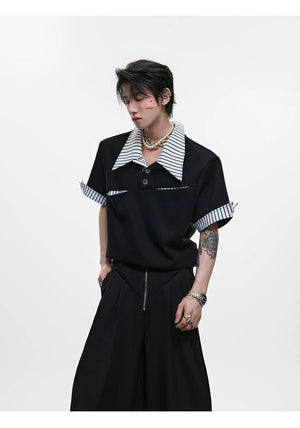 desc::deconstructed-layered-striped-polo-tee-for-men-detail-img-7