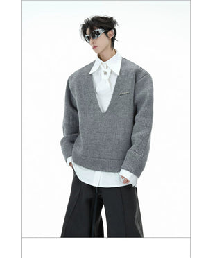 desc::deconstructed-layered-tie-sweater-oversized-streetwear-detail-img-18