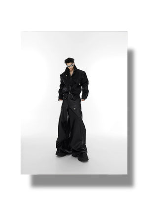 desc::deconstructed-liquid-shimmer-cropped-jacket-for-men-detail-img-1
