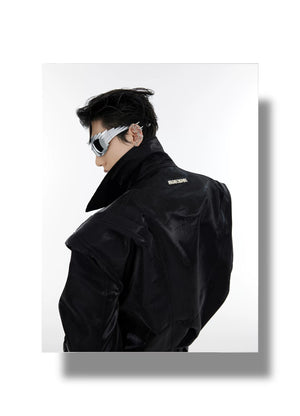 desc::deconstructed-liquid-shimmer-cropped-jacket-for-men-detail-img-6