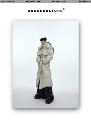 desc::deconstructed-long-hooded-pu-leather-padded-jacket-detail-img-17