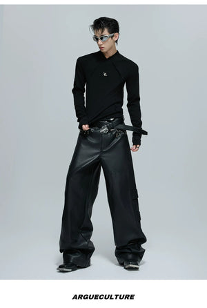 desc::deconstructed-long-sleeve-tee-metal-logo-streetwear-detail-img-9