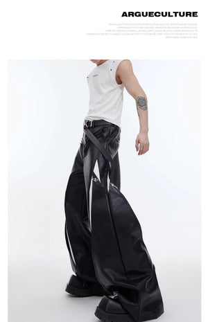 desc::deconstructed-metal-button-pu-leather-wide-leg-pants-detail-img-5