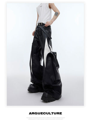 desc::deconstructed-metal-button-pu-leather-wide-leg-pants-detail-img-7