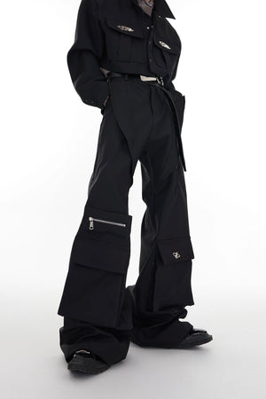 deconstructed-metal-pocket-flare-streetwear-pants-black
