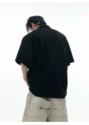 desc::deconstructed-multi-collar-heavyweight-polo-shirt-detail-img-10