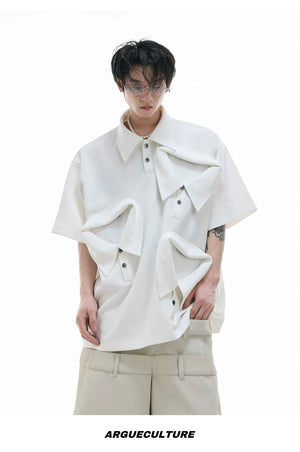 desc::deconstructed-multi-collar-heavyweight-polo-shirt-detail-img-12