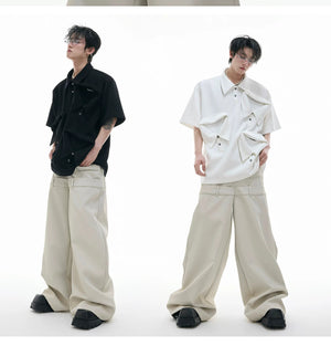 desc::deconstructed-multi-collar-heavyweight-polo-shirt-detail-img-4